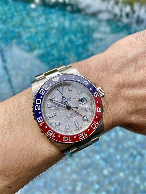 rolex gmt master 2 pepsi stahl 2018|gmt master 2 pepsi meteorite.